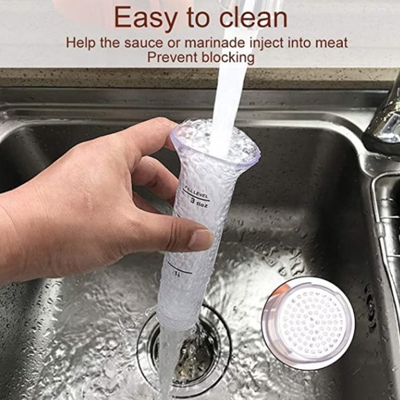 Chef Multifunctional Meat Tenderizer Needle Stainless Steel, Meat Injector Marin - Picture 6 of 9